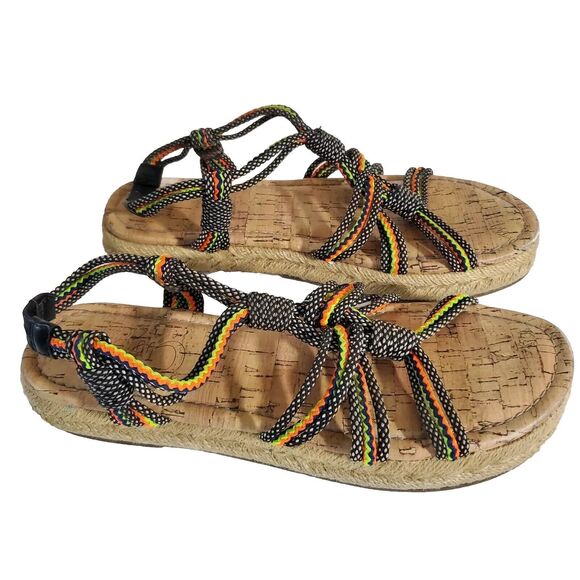 Circus Sam Edelman Sandals Women Size 7 Athena Strappy Gladiator Espadrille Shoe - Picture 1 of 5